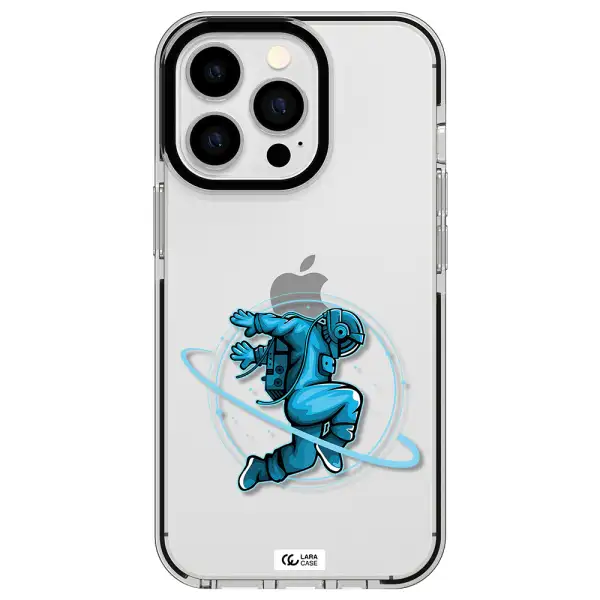 a cartoon of a man skating Apple iPhone 13 Pro impact black border Case