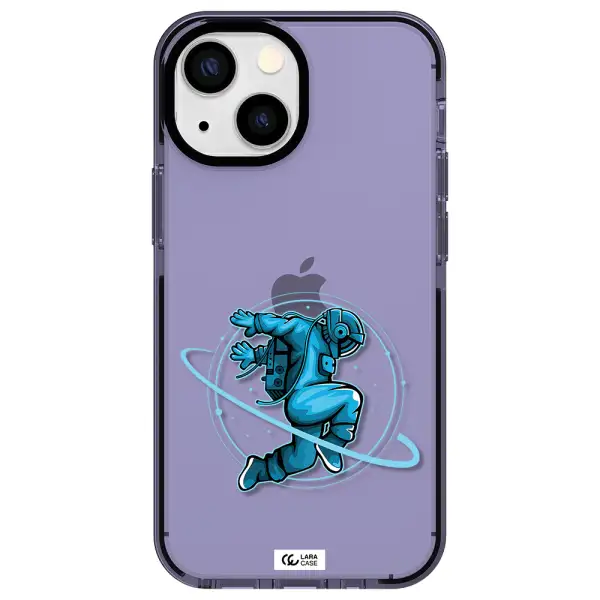 a cartoon of a man skating Apple iPhone 15 impact Lilac Case