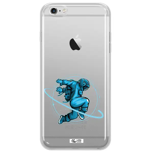 a cartoon of a man skating Apple iPhone 6 s plus Clear TPU Case