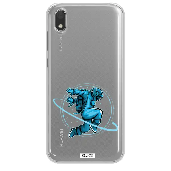a cartoon of a man skating Huawei Honor 8S Clear TPU Case