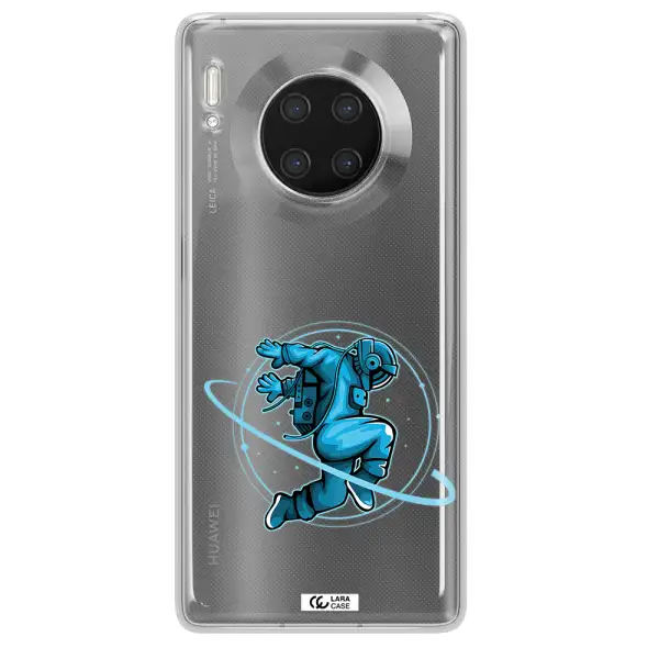 a cartoon of a man skating Huawei Mate 30 Pro Clear TPU Case