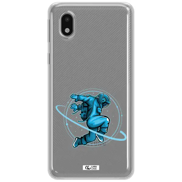 A Cartoon Of A Man Skating Samsung A01 Core Clear Tpu Case