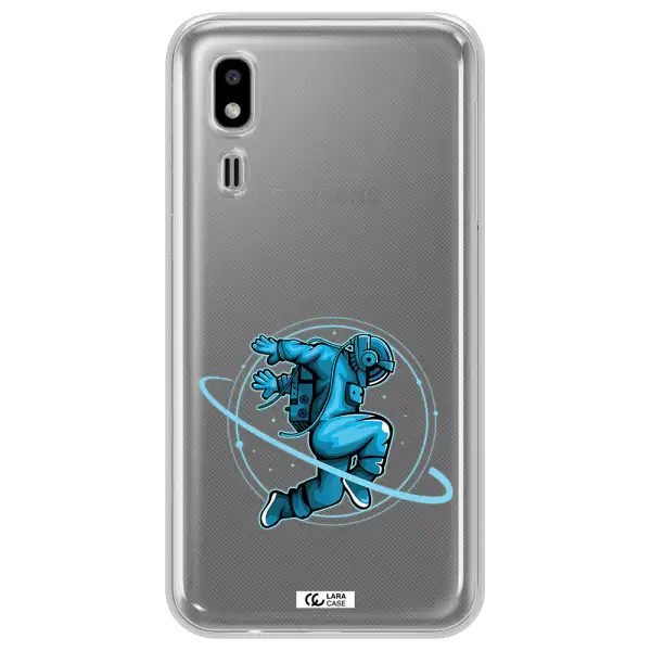 a cartoon of a man skating Samsung A2 Core Clear TPU Case