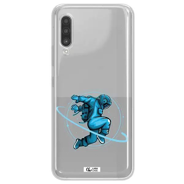 a cartoon of a man skating Samsung A90 Clear TPU Case