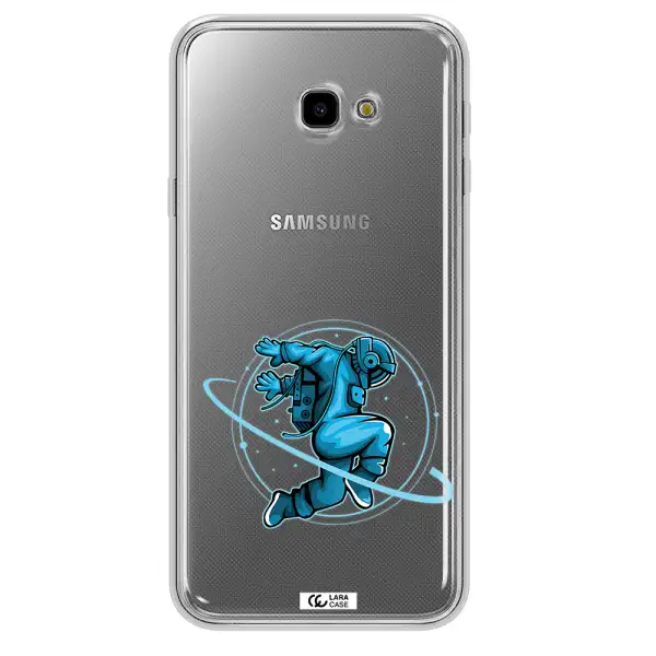 a cartoon of a man skating Samsung J4 Plus Clear TPU Case