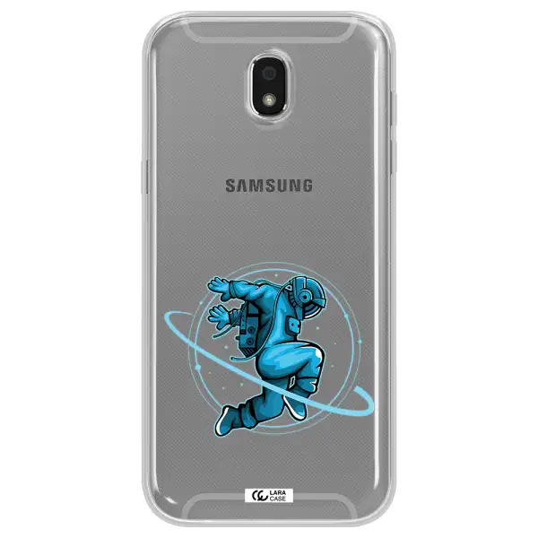 a cartoon of a man skating Samsung J5 2017 Clear TPU Case