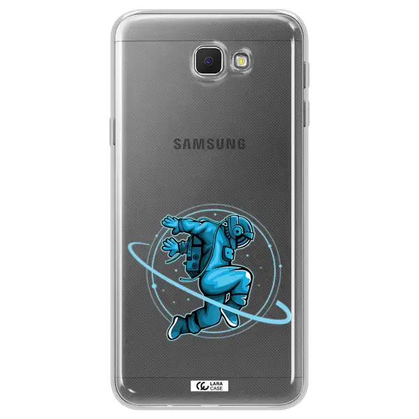 a cartoon of a man skating Samsung J5 Prime Clear TPU Case