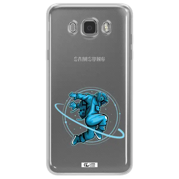 a cartoon of a man skating Samsung J7 2016 Clear TPU Case