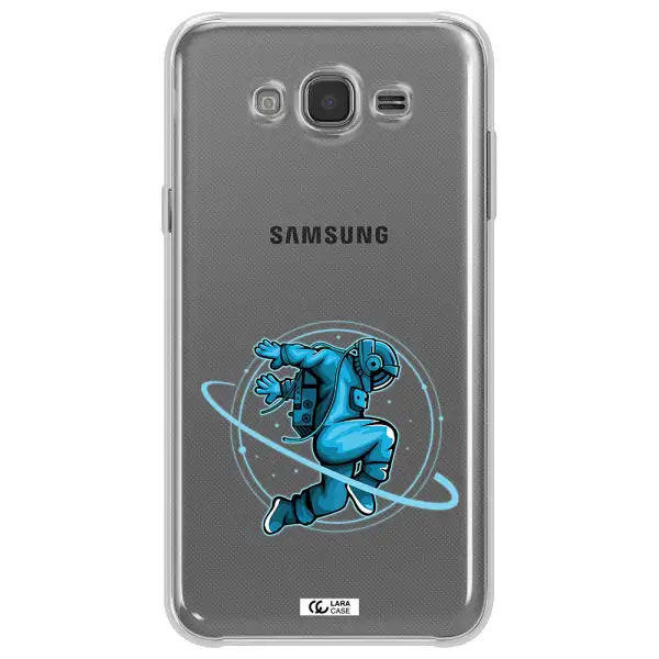 a cartoon of a man skating Samsung J7 Core Clear TPU Case