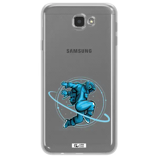 a cartoon of a man skating Samsung J7 Prim Clear TPU Case