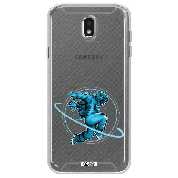 a cartoon of a man skating Samsung J7 Pro Clear TPU Case
