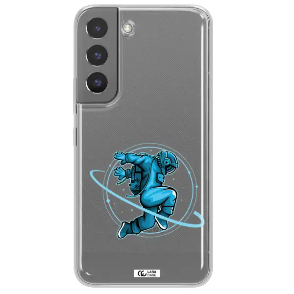 a cartoon of a man skating Samsung S 22 Plus Clear TPU Case