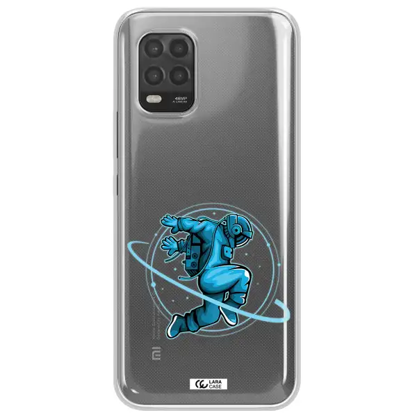 a cartoon of a man skating Xiaomi Mi 10 Lite Clear TPU Case