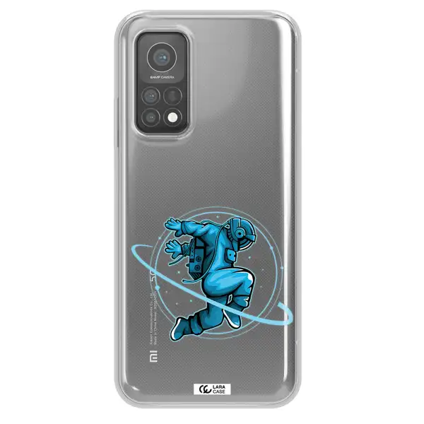 a cartoon of a man skating Xiaomi Mi 10 T Pro Clear TPU Case