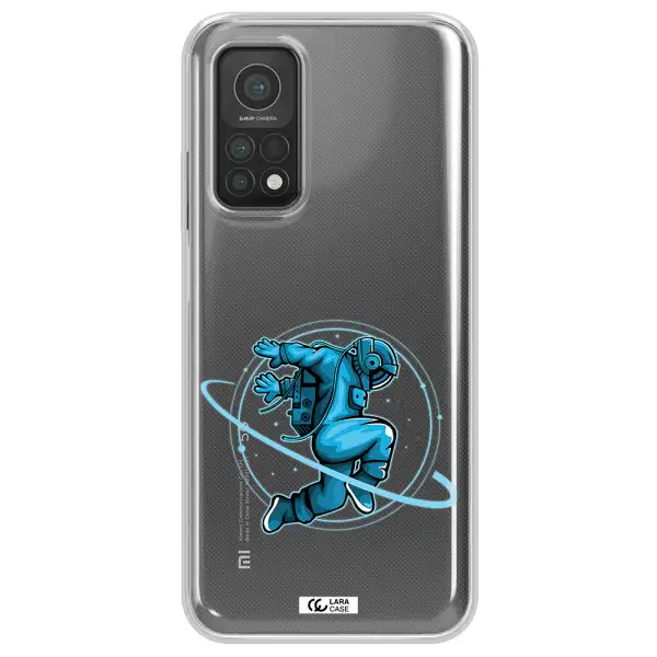 a cartoon of a man skating Xiaomi Mi 10T Clear TPU Case