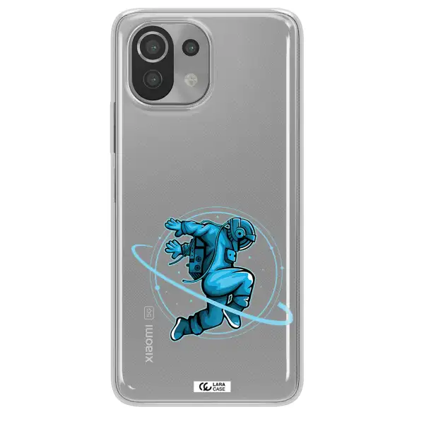a cartoon of a man skating Xiaomi Mi 11 Lite Clear TPU Case