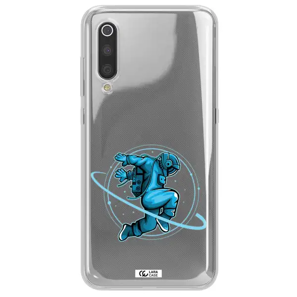 a cartoon of a man skating Xiaomi Mi 9 Clear TPU Case