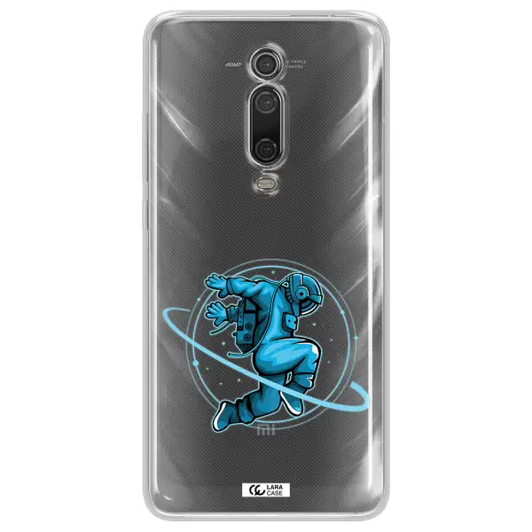 a cartoon of a man skating Xiaomi Mi 9T Clear TPU Case