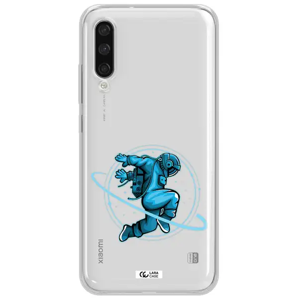 A Cartoon Of A Man Skating Xiaomi Mi A3 Clear Tpu Case