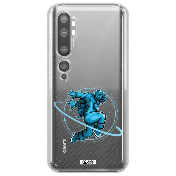 a cartoon of a man skating Xiaomi Mi Note 10 Clear TPU Case