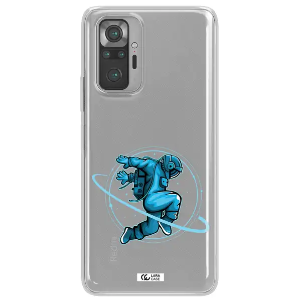 a cartoon of a man skating Xiaomi Note 10 Pro Clear TPU Case