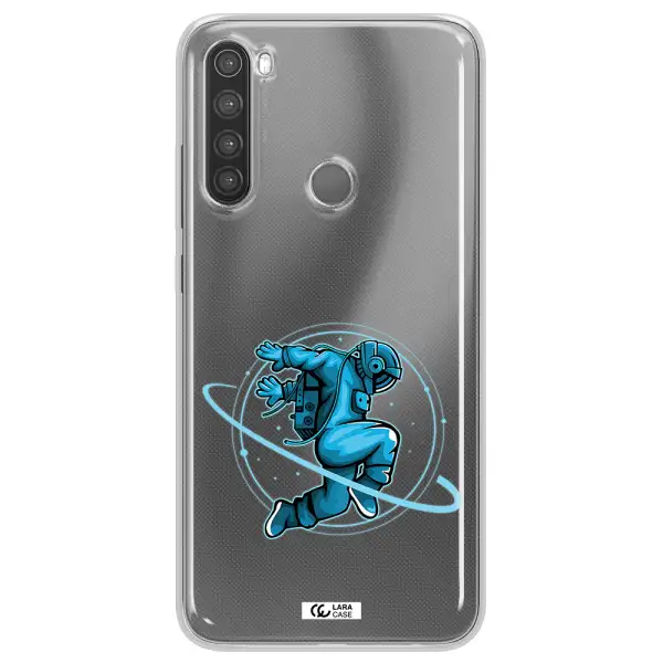 a cartoon of a man skating Xiaomi Note 8 Clear TPU Case