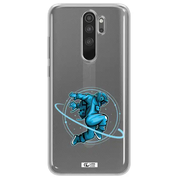 a cartoon of a man skating Xiaomi Note 8 Pro Clear TPU Case