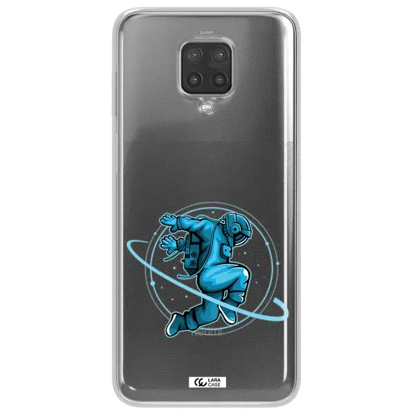 a cartoon of a man skating Xiaomi Note 9 Pro Clear TPU Case