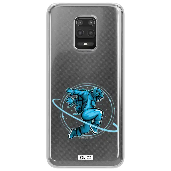 a cartoon of a man skating Xiaomi Note 9S Clear TPU Case