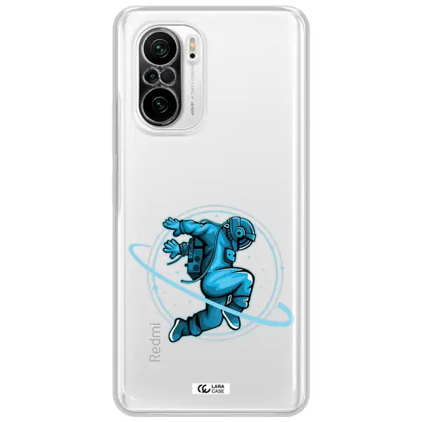 A Cartoon Of A Man Skating Xiaomi Poco F3 Clear Tpu Case
