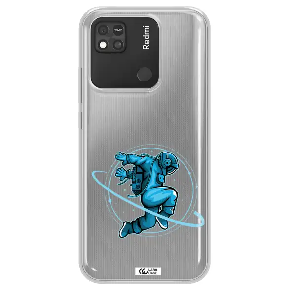 a cartoon of a man skating Xiaomi Redmi 10A Clear TPU Case