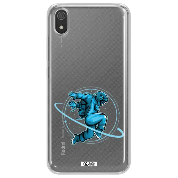 a cartoon of a man skating Xiaomi Redmi 7A Clear TPU Case