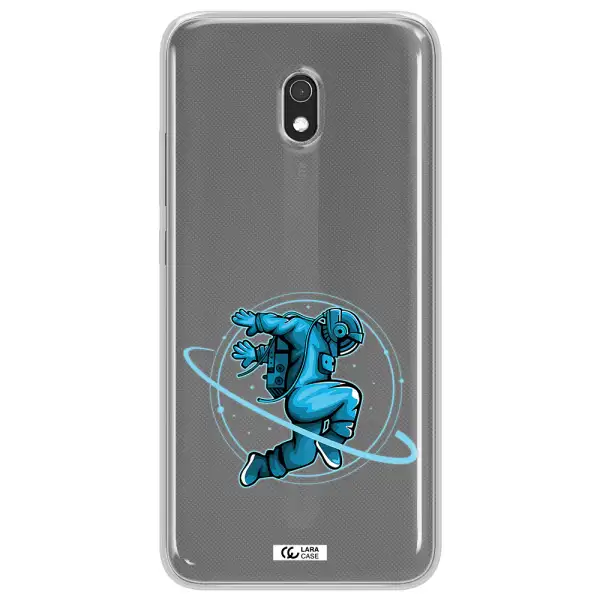 a cartoon of a man skating Xiaomi Redmi 8A Clear TPU Case