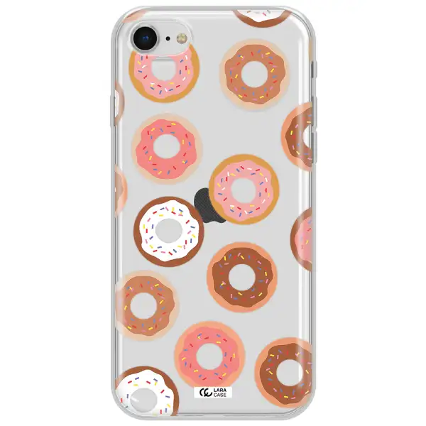 A Pattern Of Donuts With Sprinkles Apple Iphone Se 2020 Clear Tpu Case