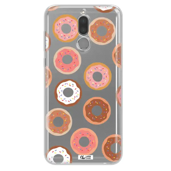 a pattern of donuts with sprinkles Huawei Mate 10 Lite Clear TPU Case