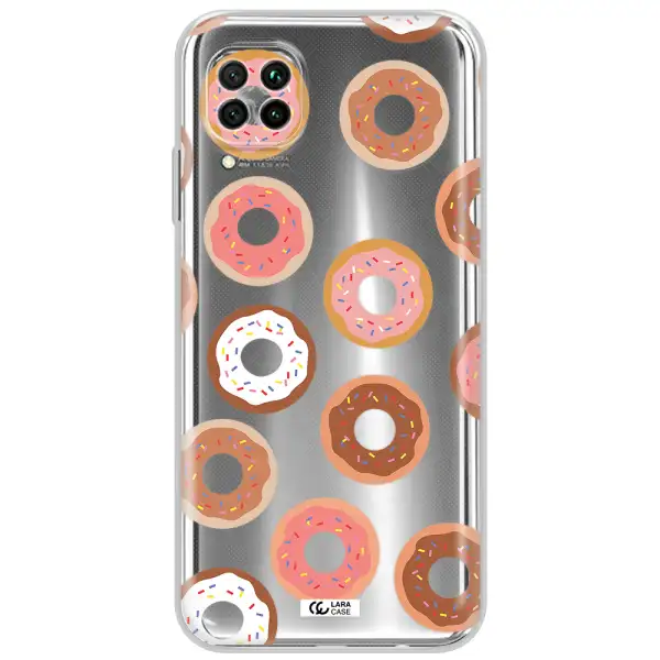 A Pattern Of Donuts With Sprinkles Huawei Nova 7I Clear Tpu Case