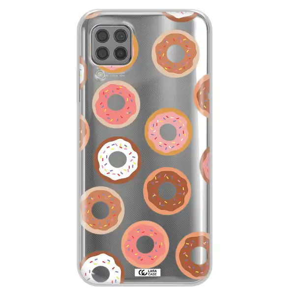 a pattern of donuts with sprinkles Huawei P40 Lite Clear TPU Case