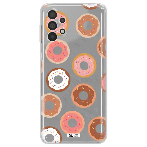 A Pattern Of Donuts With Sprinkles Samsung A32 4G Clear Tpu Case