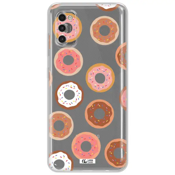 A Pattern Of Donuts With Sprinkles Samsung A41 Clear Tpu Case