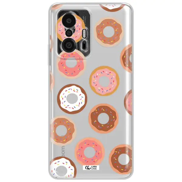 A Pattern Of Donuts With Sprinkles Xiaomi 11T Pro Clear Tpu Case