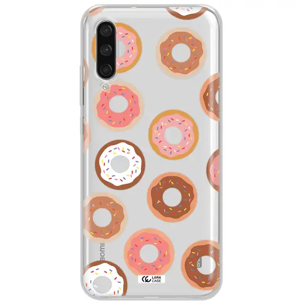 A Pattern Of Donuts With Sprinkles Xiaomi Mi A3 Clear Tpu Case