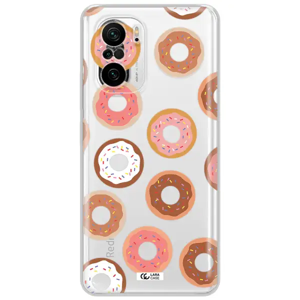A Pattern Of Donuts With Sprinkles Xiaomi Poco F3 Clear Tpu Case