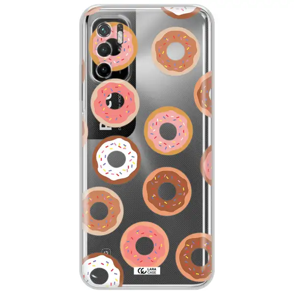A Pattern Of Donuts With Sprinkles Xiaomi Poco M3 Pro Clear Tpu Case