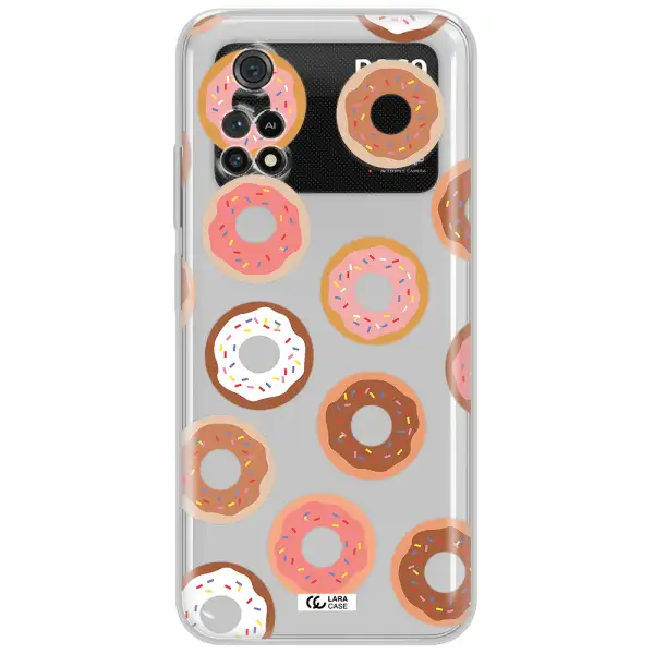 A Pattern Of Donuts With Sprinkles Xiaomi Poco M4 Pro 4G Clear Tpu Case