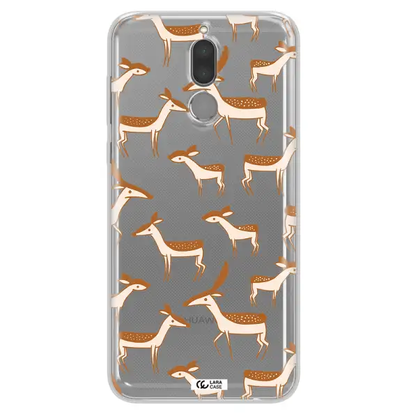 a pattern of deer and fawns Huawei Mate 10 Lite Clear TPU Case