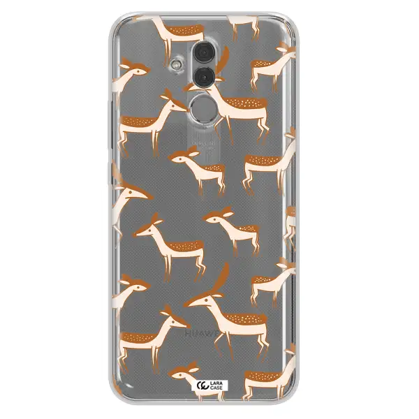 a pattern of deer and fawns Huawei Mate 20 Lite Clear TPU Case