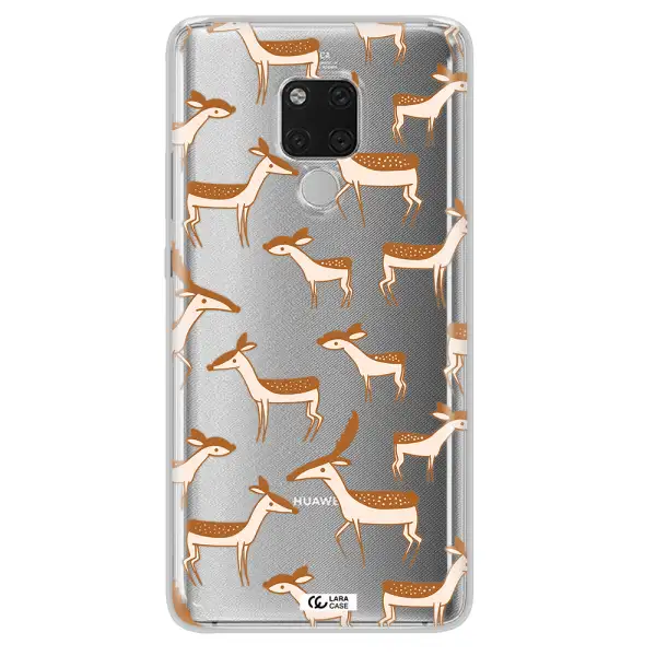 a pattern of deer and fawns Huawei Mate 20X Clear TPU Case