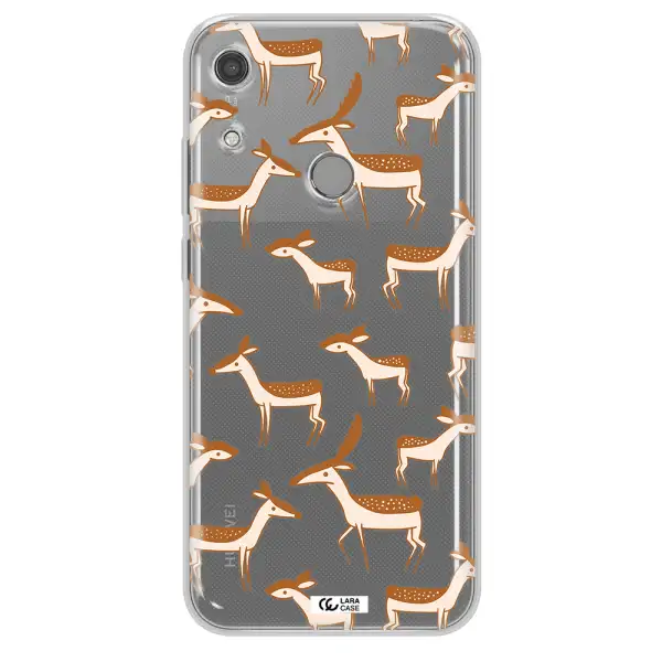 a pattern of deer and fawns Huawei Y6S Clear TPU Case