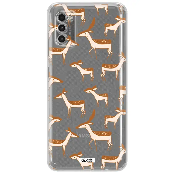 A Pattern Of Deer And Fawns Samsung A41 Clear Tpu Case