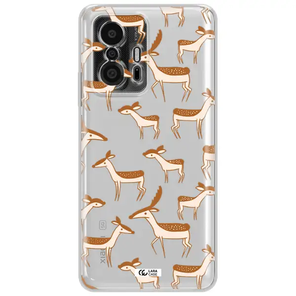 A Pattern Of Deer And Fawns Xiaomi 11T Pro Clear Tpu Case